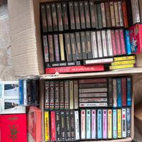 VHS, audiocassette e DVD