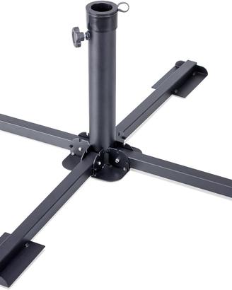 Portaombrellone in Acciaio Pieghevole Giardino, Ba