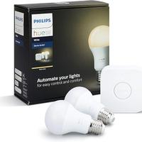 Philips Hue White Starter Kit E27 con 1 Bridge e 2