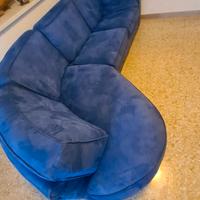 Divano letto matrimoniale in microfibra 4 posti