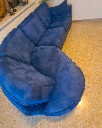 Divano letto matrimoniale in microfibra 4 posti