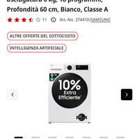 Lavasciuga samsung come nuova