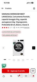 Lavasciuga samsung come nuova