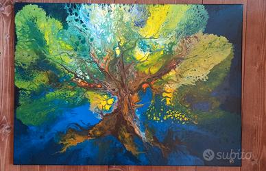 Quadro Astratto Albero della Vita