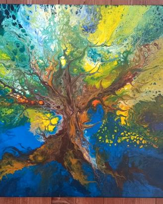 Quadro Astratto Albero della Vita