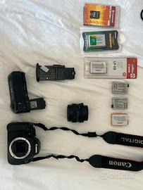 Canon EOS 600D + obiettivo + accessori