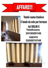 n.3 tende da sole per terrazzo o giardino 