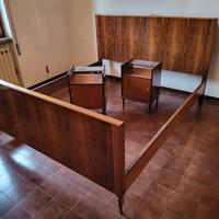 Tastiera letto con 2 comodini vintage