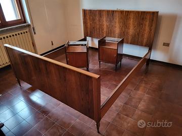 Tastiera letto con 2 comodini vintage