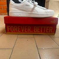 Scarpe sneakers bianche Puma Smash V2L 43