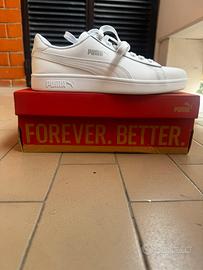 Scarpe sneakers bianche Puma Smash V2L 43