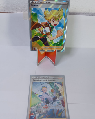 Carte Pokémon Full Art Barry e Esperimento di Acro