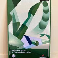 Targa pubblicitaria metallo Heineken Euro 2020