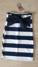 Gonna vita alta con fiocco Longuette