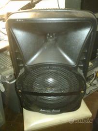 Casse amplificate con radio e lettore mp3 + mic +