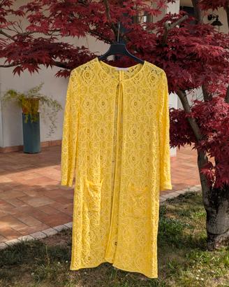 Spolverino pizzo Maria Bellentani - Giallo - S