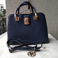 Borsa rigida blu Primadonna nuova