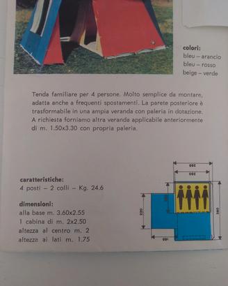 Tenda canadese a casetta