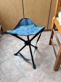 Sedia a trepiede pieghevole Decathlon