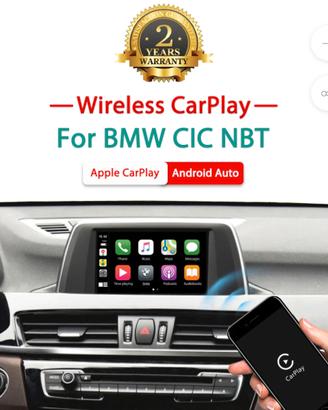 Bmw car play e android auto con video in movimento