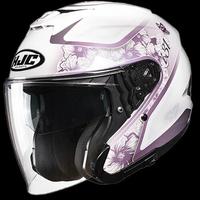 CASCO JET I31 IONA BIANCO ROSA LUCIDO HJC MC8