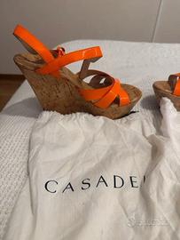 sandali zeppa casadei 40 tacco 14