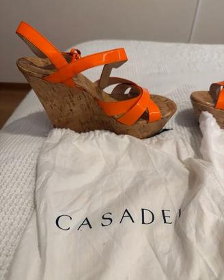 sandali zeppa casadei 40 tacco 14