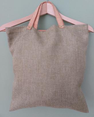 Borsa shopper homemade verde di alta qualità.