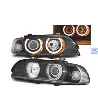 FARI BMW E39 00-03 XENON ANGEL EYES FONDO NERO