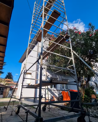 trabattello ponteggio mobile in acciaio. nolegg