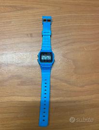 Orologio Stile Casio azzurro