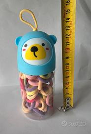 Contenitore con elastici colorati