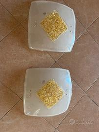 Plafoniere coppia Vetreria Resanese