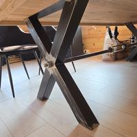 Gambe ferro per tavolo stile industriale 