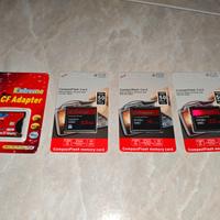 3 SCHEDE FOTOCAMERA OTTICA+ ADATTATORE TUTTO NUOVO