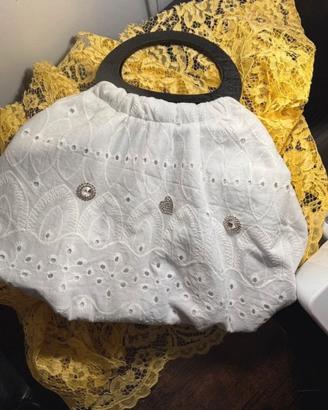 Borsa in pizzo sangallo