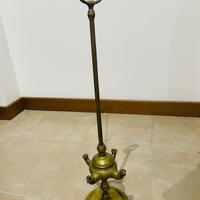 Lucerna in ottone 4 becchi XIX sec
