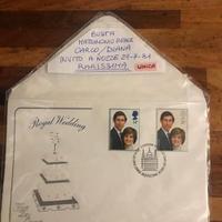 Busta invito Matrimonio Reale Carlo e Diana