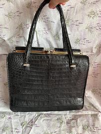 Borsa vintage coccodrillo