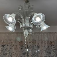 Lampadario 5 luci cristalleriamurano