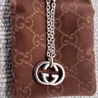 Collana hucci autentica in argento