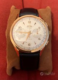 Cronografo meccanico Silver Extra 18Kt