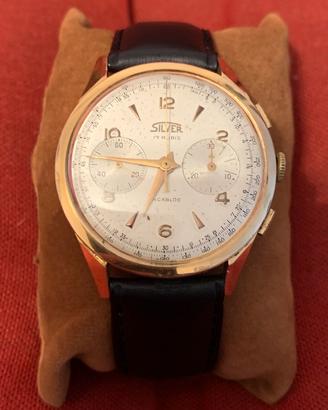 Cronografo meccanico Silver Extra 18Kt