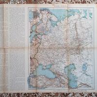 poster cartina Russia europea