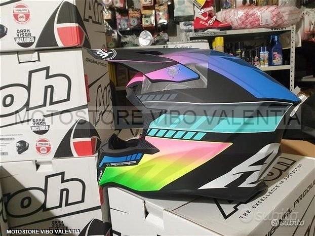 Subito - motostore vibo valentia - Casco cross airoh wraap prism matt -  Accessori Moto In vendita a Vibo Valentia