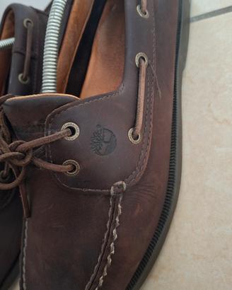 mocassini in vera pelle della timberland tg 44