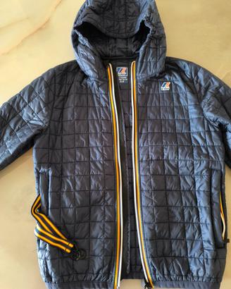 piumino K way 100 grammi blu taglia 12 anni