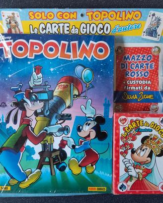 Topolino 3481 Silvia Ziche mazzo carte rosso