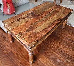 Tavolino etnico in legno massello
