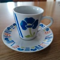 Set da 6 tazzine da caffè e piattini